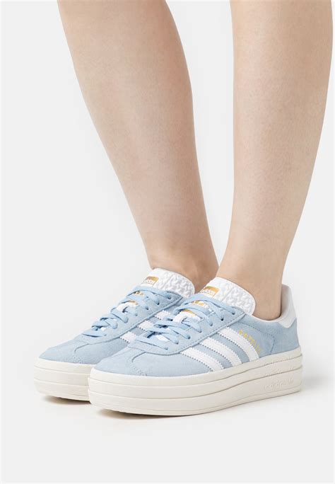 adidas originals gazelle bold platform trainers in blue